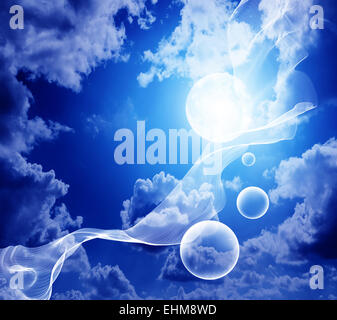 Abstract sfondo fantasy con bolle Foto Stock