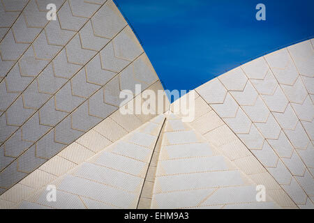 Primo piano dettaglio della Opera House di Sydney, Australia Foto Stock