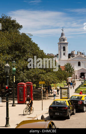 Argentina Buenos Aires Recoleta, Plaza e la chiesa di Nostra Signora del Pilar Foto Stock