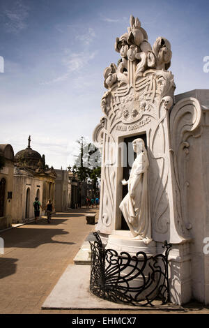 Argentina Buenos Aires Recoleta cimitero, Rufina Cambaceres tomba Foto Stock