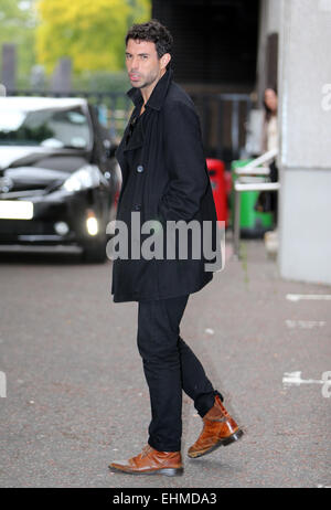 Tom Cullen al di fuori della ITV studios con: Tom Cullen dove: Londra, Regno Unito quando: 11 Set 2014 Foto Stock