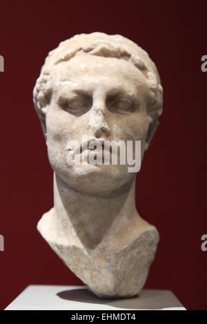 Re Antioco IV Epiphanes. Greco busto in marmo da circa 175 BC. Altes Museum di Berlino, Germania. Foto Stock