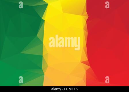 Mali lag - triangolare pattern poligonali Illustrazione Vettoriale