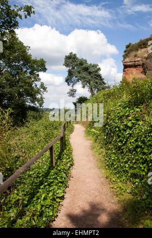 Passeggiate nel bordo Kinver, South Staffordshire Foto Stock