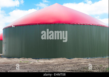 Impianto di produzione di biogas - biogas Foto Stock