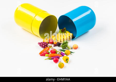 Immagine concettuale di nutraceutici. Foto Stock