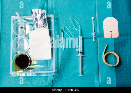 Kit di anestesia sotto ultrasuoni. Foto Stock