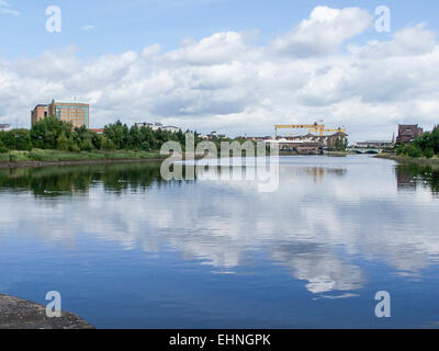 Fiume Lagan, Belfast Foto Stock