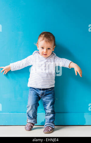 18 mese-vecchio baby boy. Foto Stock