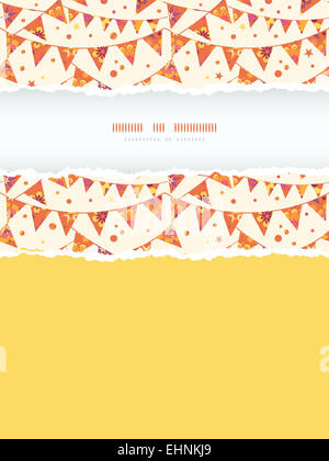 Natale Decorazioni testurizzata bandiere telaio verticale strappata Seamless sfondo Pattern Foto Stock