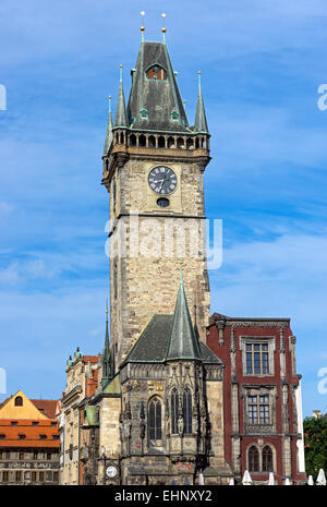 Il municipio della città vecchia di Praga Foto Stock