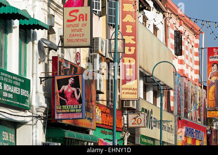 Little India in Georgetown Penang Foto Stock