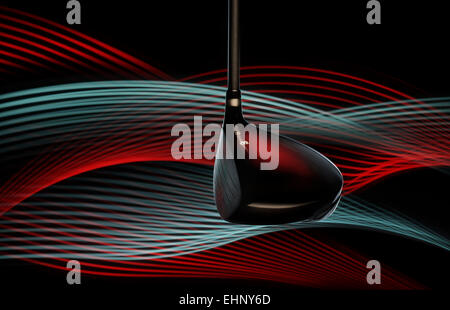 Un Wilson golf driver (1-club di legno) è visto in studio, 2014. (Adrien Veczan) Foto Stock