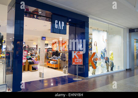 Gap Store, The Mall Cribbs Causeway, Bristol, Regno Unito Foto Stock