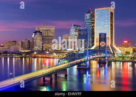 Jacksonville, Florida, Stati Uniti d'America downtown skyline della citta'. Foto Stock