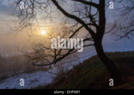 Abstract defocalizzata colorato sfondo sfocato. L'Ucraina. Foto Stock