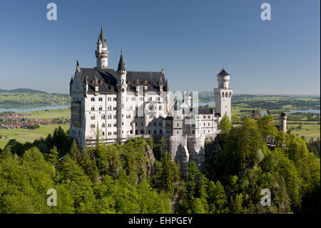 Punto di riferimento castello di Neuschwanstein in Baviera Foto Stock