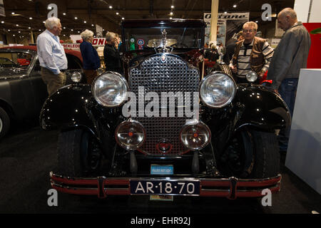 MAASTRICHT, Paesi Bassi - Gennaio 09, 2015: Oldtimer Packard serie 733 Coupe, 1930. Esposizione internazionale InterClassics & A Foto Stock