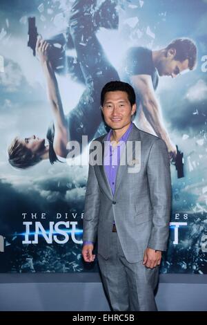 New York, NY, STATI UNITI D'AMERICA. 16 Mar, 2015. Daniel Dae Kim presso gli arrivi per la serie divergenti: Premiere di insorti, Ziegfeld Theatre di New York, NY Marzo 16, 2015. Credito: Gregorio T. Binuya/Everett raccolta/Alamy Live News Foto Stock