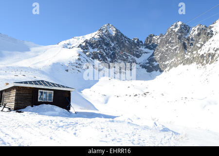 Inverno in Alti Tatra, Slovakua Foto Stock