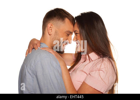 Romantico lieto coppia giovane Foto Stock