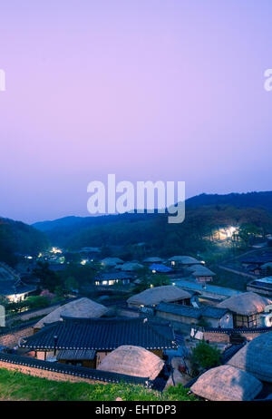 Asia, Repubblica di Corea, Corea del Sud, Gyeongsangbuk-do, Yangdong folk village, sito Unesco Foto Stock