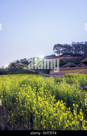 Asia, Repubblica di Corea, Corea del Sud, Gyeongsangbuk-do, Yangdong folk village, sito Unesco Foto Stock