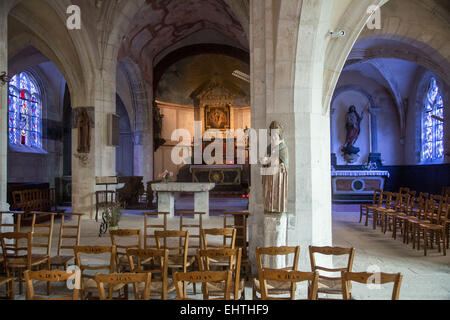 Illustrazione villaggio di Giverny, Eure (27), Alta Normandia, Francia Foto Stock