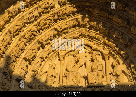 Illustrazione di Chartres, EURE-ET-LOIR (28), centro, FRANC Foto Stock