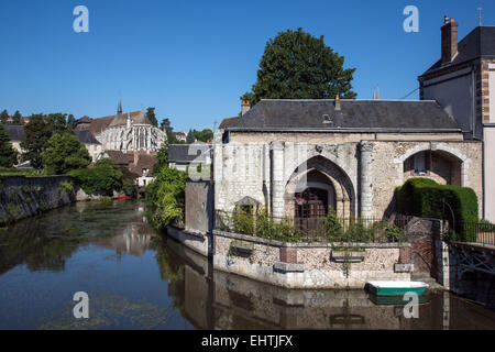 Illustrazione di Chartres, EURE-ET-LOIR (28), centro, FRANC Foto Stock