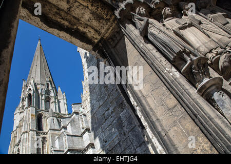 Illustrazione di Chartres, EURE-ET-LOIR (28), centro, FRANC Foto Stock