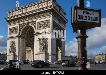 Illustrazione della città di Parigi, (75) Ile-de-France, Francia Foto Stock