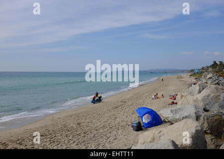 San Clemente Pier, San Clemente, CA, e la zona circostante Foto Stock
