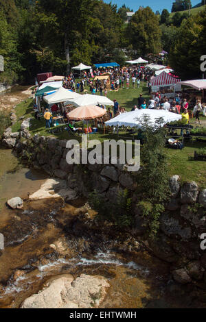 Dei contadini e artigiani del festival, SAVOY (73), RHONE-ALPES, Francia Foto Stock