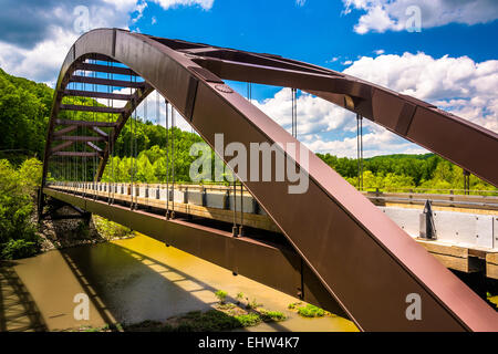 La Cartiera ponte stradale sul Loch Raven serbatoio di Baltimora, Maryland. Foto Stock