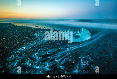 Jokulsarlon laguna glaciale, Islanda Foto Stock