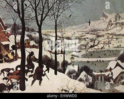 Pieter Bruegel il Vecchio cacciatori nella neve Foto Stock