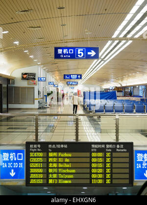 La pianificazione del volo pensione in Guilin Liangjiang International Airport in Guilin, Cina Foto Stock