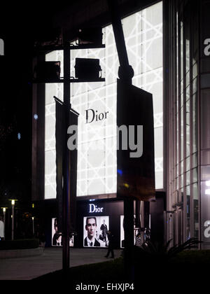 Christian Dior store a Shanghai in Cina Foto Stock