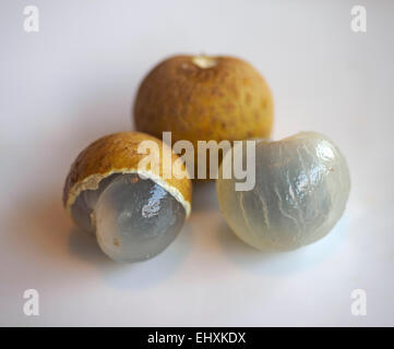 Tre frutti longan Foto Stock