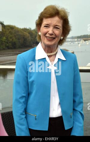 Cannonball 2014, un incontro annuale di 'supercar' appassionati con: Mary Robinson dove: Ballina, Irlanda quando: 13 Set 2014 Foto Stock