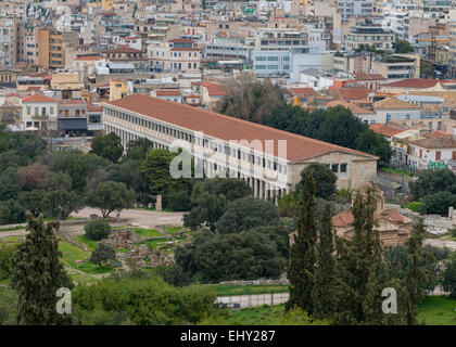 Stoa di Attalos ad Atene, Grecia Foto Stock