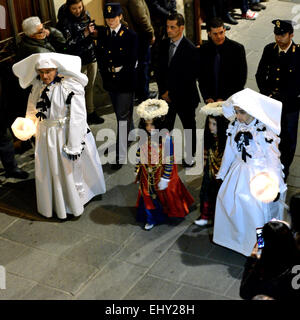 Iglesias, Sardegna - Aprile 18, 2014: Iglesias; Pasqua Settimana Santa ad Iglesias. Foto Stock