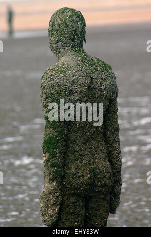 Un altro luogo crosby beach regno unito Foto Stock