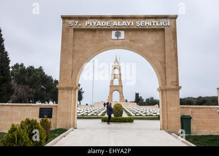 Gallipoli, Turchia, WW1 centenario 2015 - il bagno turco Cimitero e memoriale Foto Stock