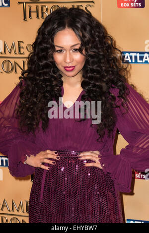 Londra, Regno Unito. Il 18 marzo 2015. Rebecca Ferguson assiste la premiere mondiale del gioco di troni: Stagione 5 presso la Torre di Londra in Londra, Regno Unito. Credito: London pix/Alamy Live News Foto Stock