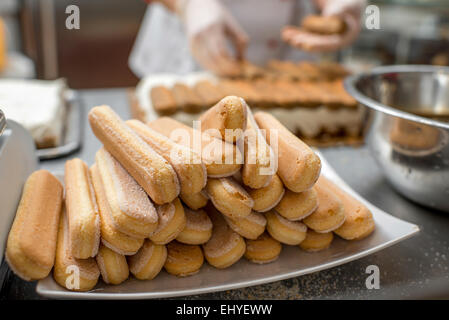 Il tiramisù i cookie Foto Stock