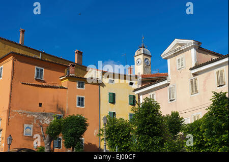 Istria, Europa Croazia, Esterno, giorno, nessuno, house, casa, un edificio di architettura, Labin Foto Stock