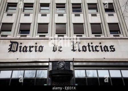 Diario de Noticias edificio su Av. Liberdade Lisbona - Portogallo Foto Stock