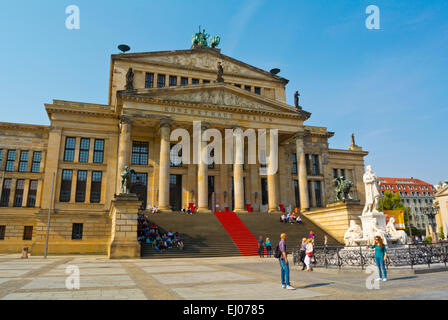 Konzerthaus, la sala da concerto e piazza Gendarmenmarkt, quartiere Mitte, il centro di Berlino, Germania Foto Stock